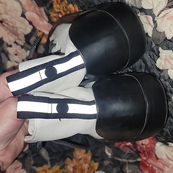 Hunter for Target Unisex Dipped Canvas High Top Sneakers Black/White M6.5-W 8.5 - Picture 3 of 7